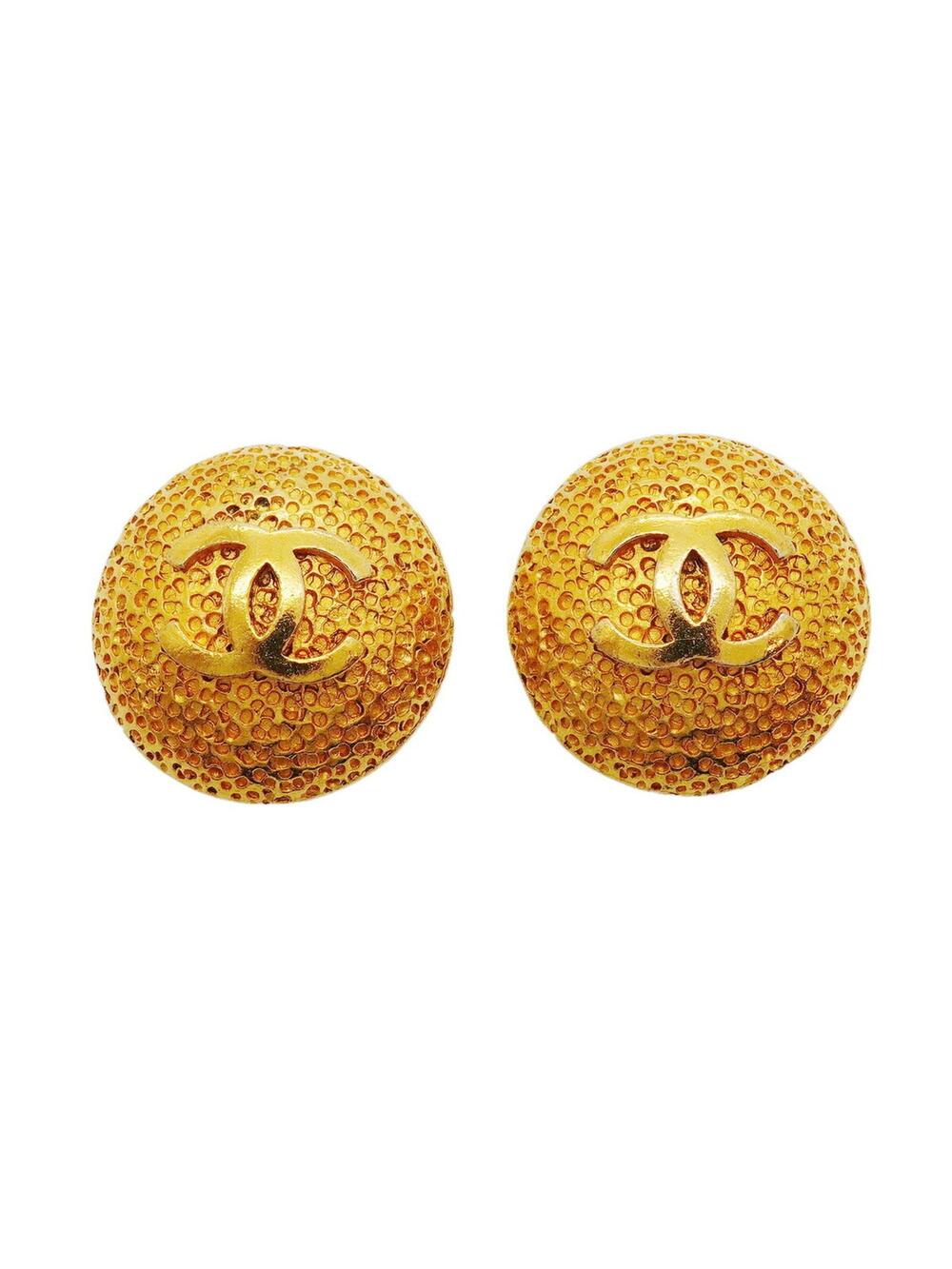 Chanel Cc Logo Circle Clip-On Earrings #357852C62B